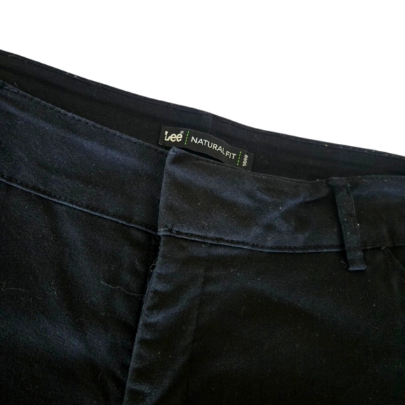 Lee Black Natural Fit  Cropped Ankle Pants Size 12 - Picture 4 of 5